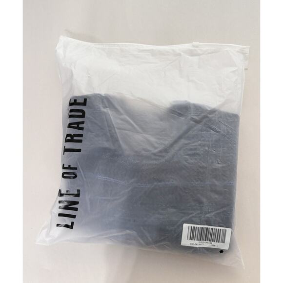 Line Of Trade Knit Crew Neck Division Sweater Pullover Mens Size Large Navy New - Picture 9 of 12